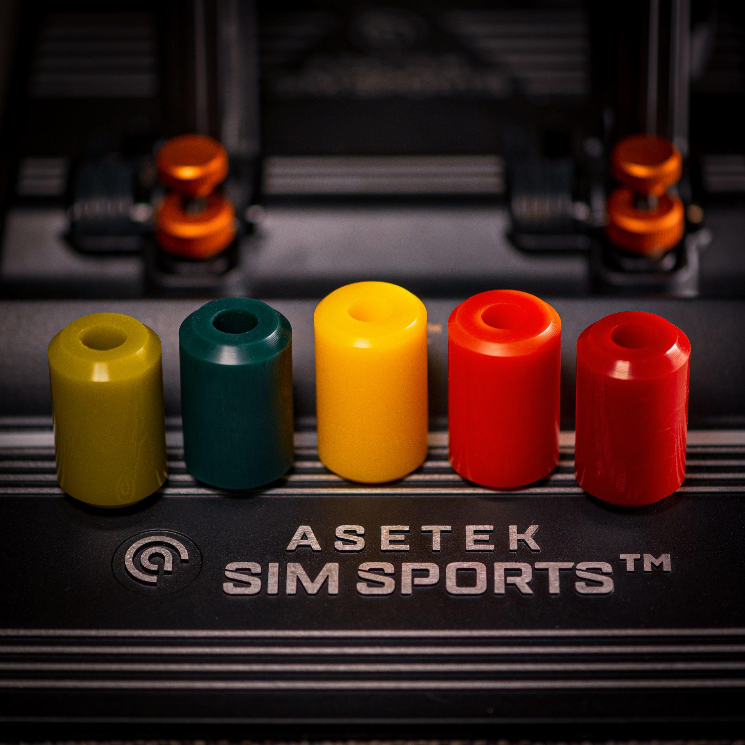 Asetek SimSports Elastomer Kit, Effektpedal, Grün, Orange, Gelb