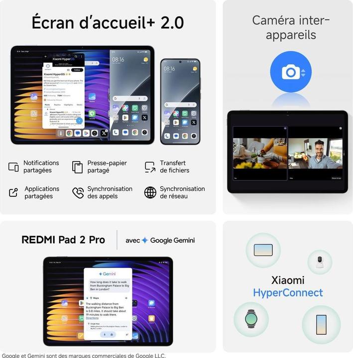 Produktbild Xiaomi Redmi Pad 2 Pro (nur WLAN, 12.10", 128 GB, Silber)