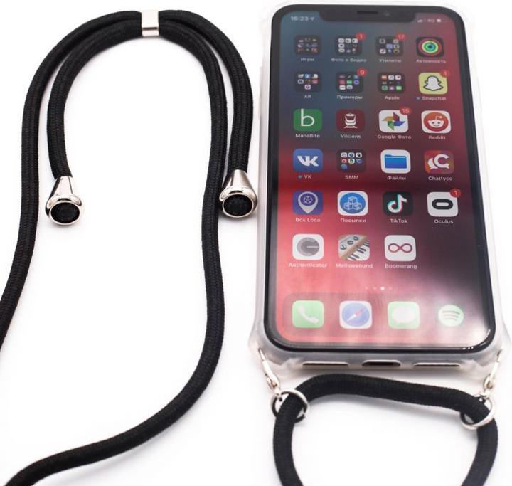 Produktbild Evelatus A30s Case with rope Black (Samsung Galaxy A30s, Samsung Galaxy A50s, Samsung Galaxy A50, TCL A30, Samsung A20)