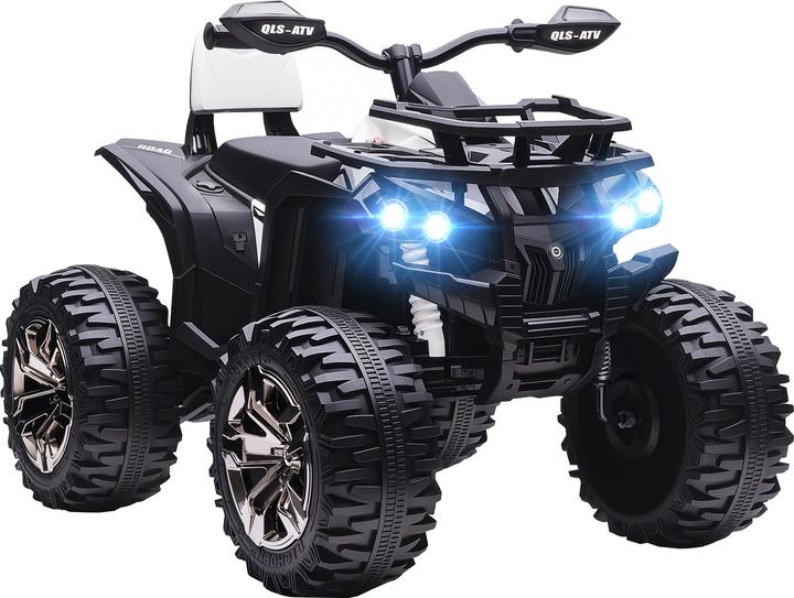 Homcom Kinder Elektro Quad Metall, Kunststoff Weiss