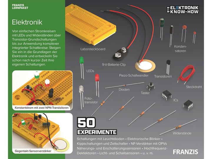 Immagine prodotto Franzis Elettronica del pacchetto di apprendimento