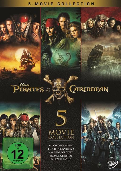 Produktbild Pirates of the Caribbean - Fluch der Karibik 1-5 (5 Discs) (DVD, 2017, Deutsch)
