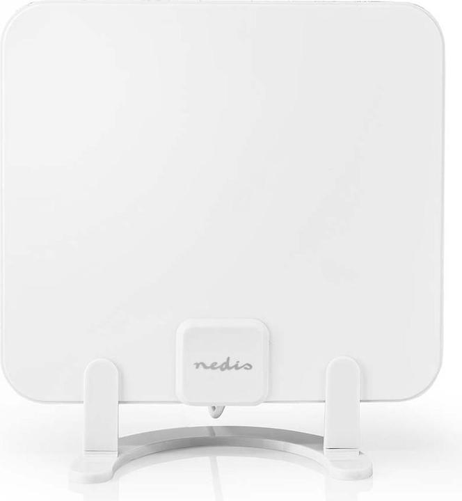 Actual product image Nedis Indoor antenna Active FM/UHF/VHF Reception range: 0-25 km LTE700 Gain dBi (with antenna cable) (Indoor antenna, 30 dB, UKW / MW / LW, DAB/ DAB+, DVB-T / -T2)