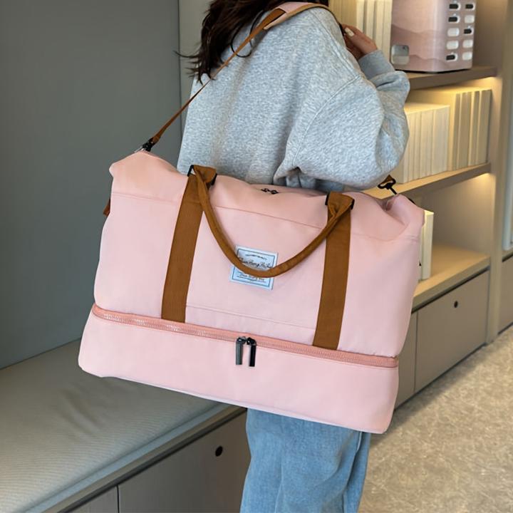 Produktbild Only-Bags.Store 2tlg. Reisetaschenset mit Kulturbeutel, grosse Kapazität Crossbody Weekender Overnight Bag (55 l)