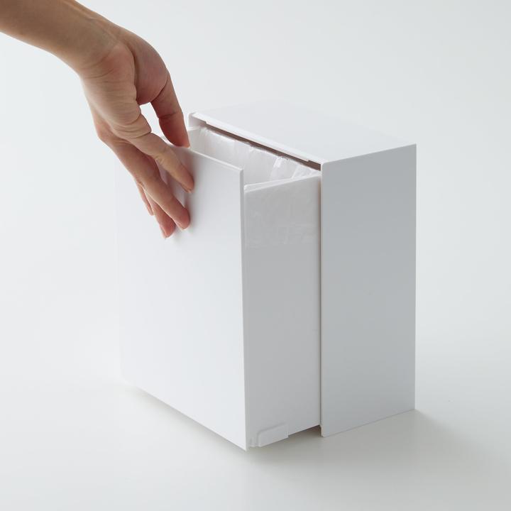 Actual product image Yamazaki Tower adhesive hook storage box