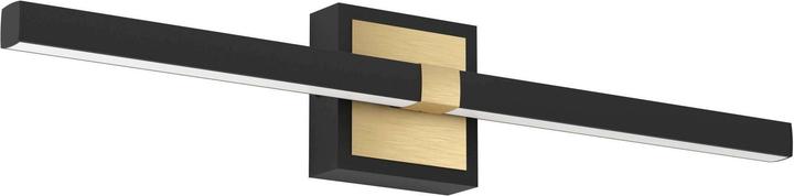 Produktbild EGLO 900928 PEGUERA LED Wand-/Deckenleuchte 11W Schwarz Messing-Gebürstet Weiss Warmweiss IP44 (1165 lm)