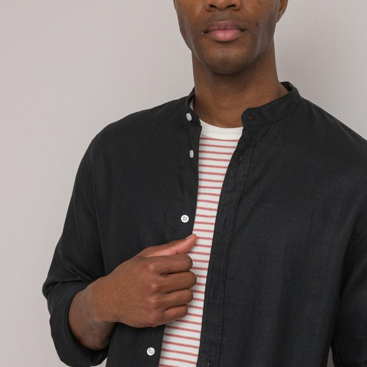 Immagine prodotto La Redoute Collections Camicia a maniche lunghe con collo alto (XL)