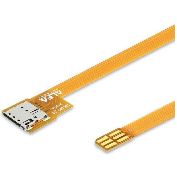 Alfa Network SIMCONV-MICRO - Cavo di estensione per micro SIM (0.23 m), Cavo di rete