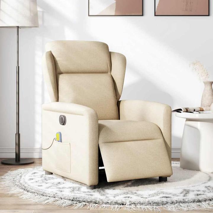 Produktbild VidaXL Massagesessel Elektrisch Creme Stoff