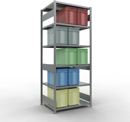 Actual product image Schulte Lagertechnik MULTIplus330 basic racking system with length ledgers