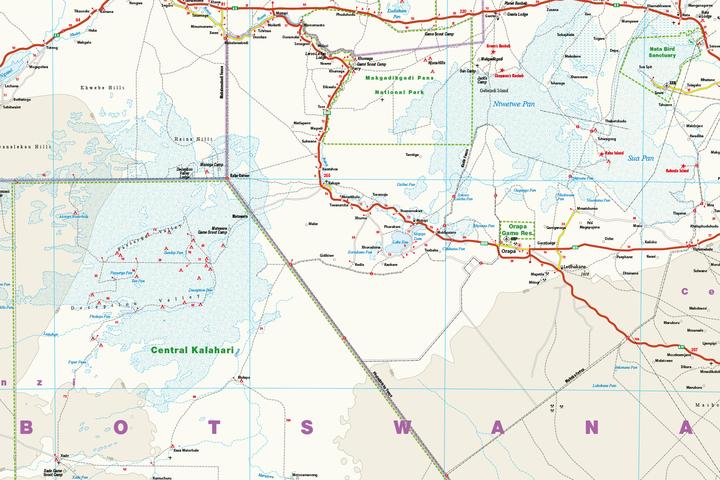 Actual product image Map Botswana 1 : 1.000.000 1000000