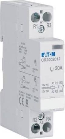 Image du produit Eaton CR2002012 Contacteur d'installation Tension nominale : 12 V DC/AC Courant de commutation (max.) :