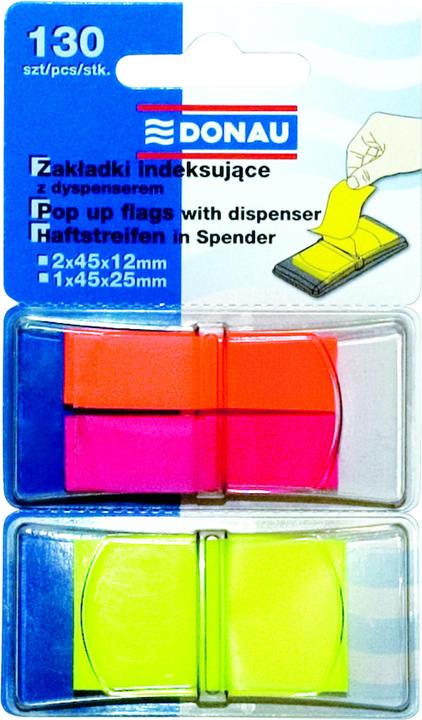 Produktbild Donau Abheftregister, pp, 2x40mm/25x45mm, 2x40/1x50 register, farbig sortiert