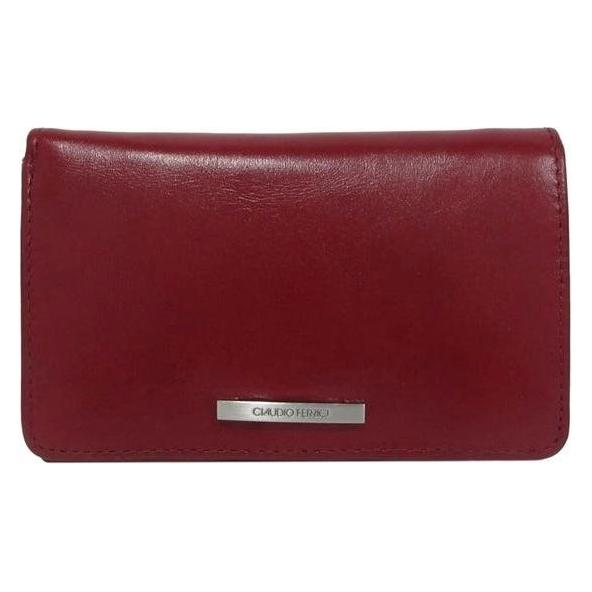 Claudio, Vrouwen, Portemonnee, Ferrici Dames Portemonnee Classico Leer - Rood, Rood