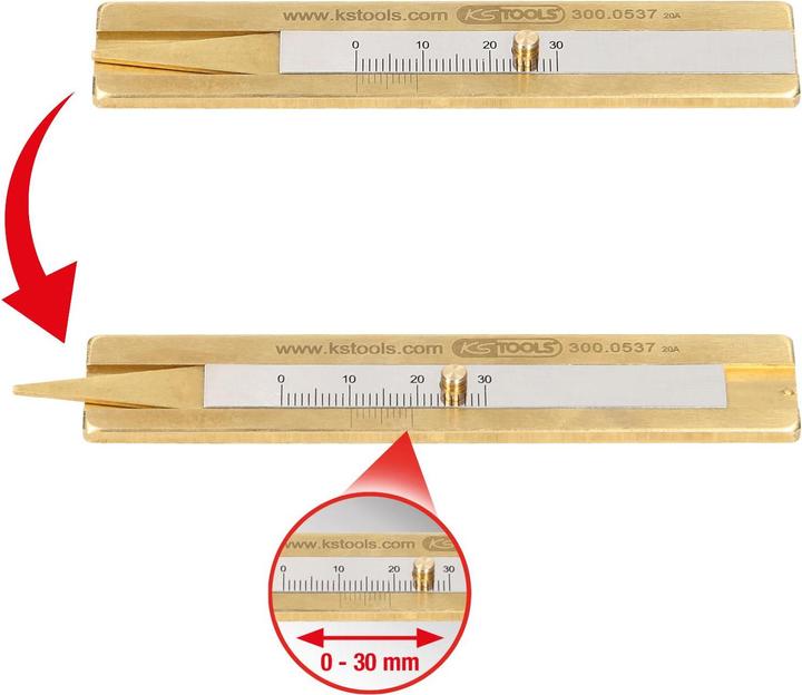 Image du produit KS Tools Jauge de profondeur digitale 0 - 30 mm
