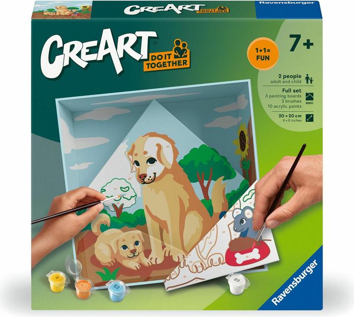 Produktbild Ravensburger CreArt Do it together - Hunde