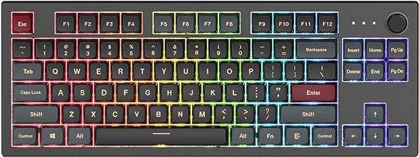 Actual product image Montech MKey Darkness (DE, Cable)