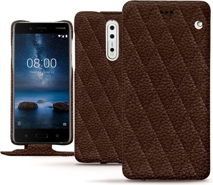 Actual product image Noreve Leather cover vertical (Nokia 8)