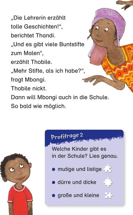 Produktbild Leseprofi Mbongis Weg zur Schule. Eine Geschichte aus Afrika, 2. Klasse (Deutsch, Lutz van Dijk, Betina Gotzen-Beek, 2018)