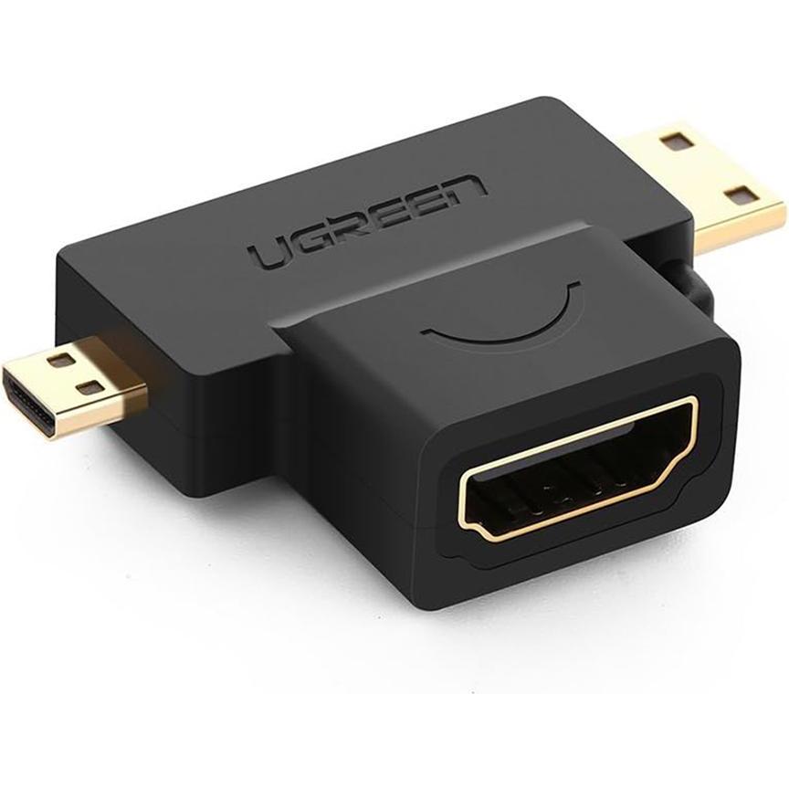 Ugreen Adattatore 2-in-1 da HDMI a Micro HDMI e Mini HDMI