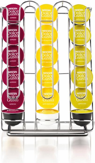 Actual product image Rowenta Capsule Holder Til 18 Capsler Stål