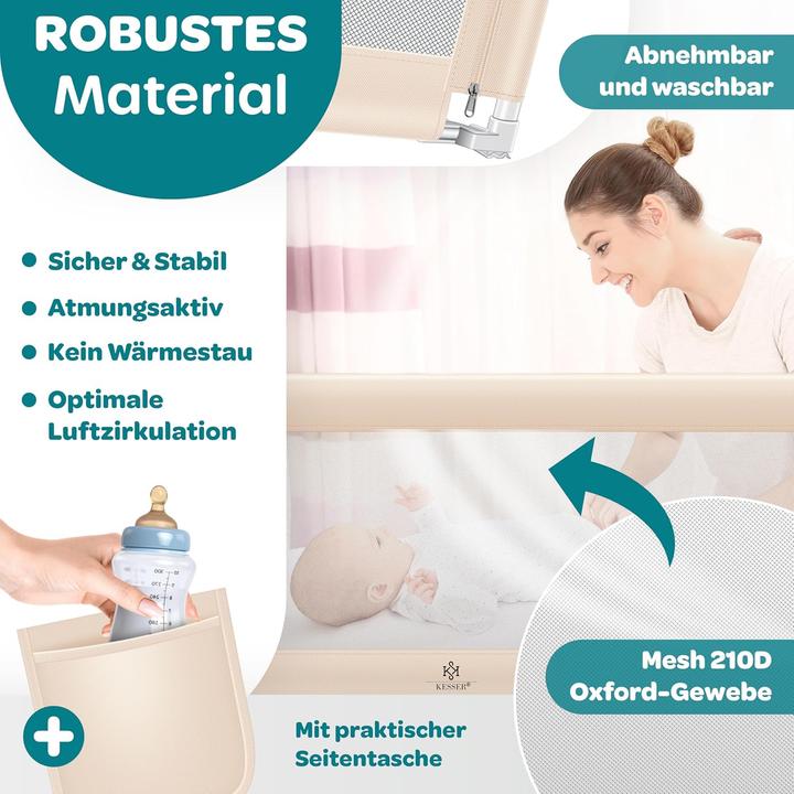 Produktbild Kesser Klappbares Bettschutzgitter mit Tasche (180 cm)