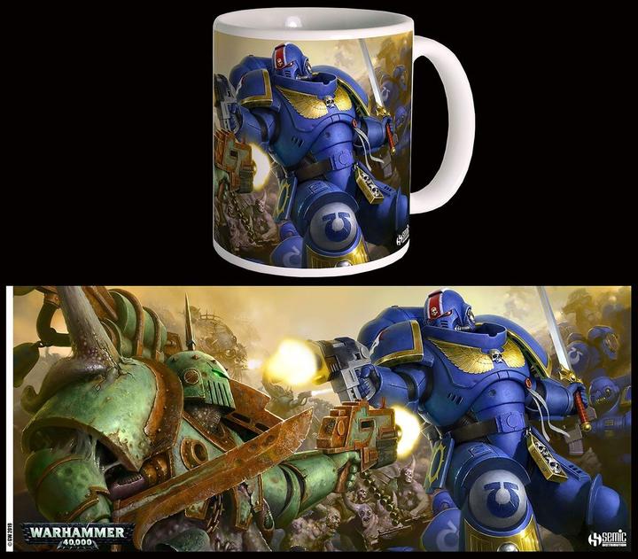 Actual product image Semic Warhammer 40K Mug Ultramarines VS Nurgle (300 ml)