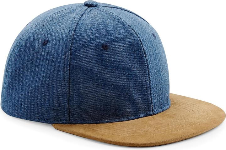 Image du produit Beechfield casquette Snapback à visière en daim synthétique (Taille unique)