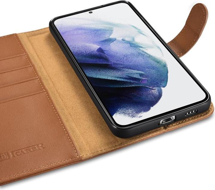 Produktbild iCarer Haitang Leather Wallet Case, Leather Case for Samsung Galaxy S22 + (S22 Plus) Wallet Case Bro (Samsung Galaxy S22+)