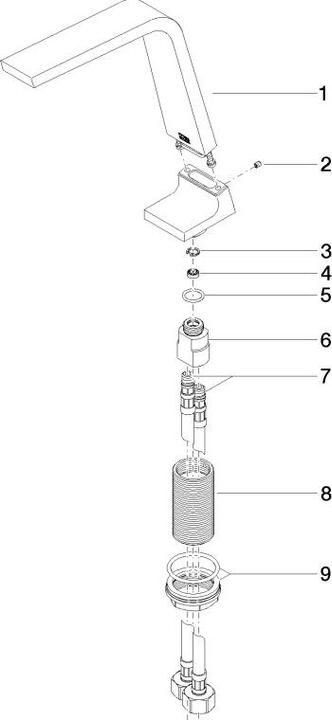 Actual product image Dornbracht 13715705-00 WT stand outlet without drain. CL.1