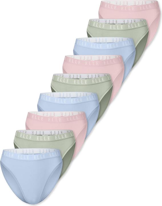 Light blue, Light green, Rose