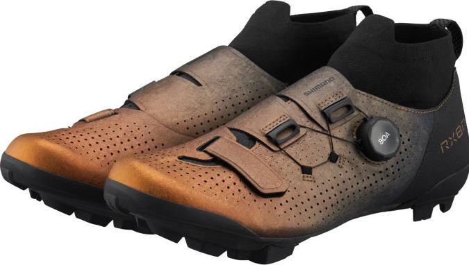 Actual product image Shimano RX801R, SHOE, SPD, UNISEX, METALLIC ORANGE, STANDARD, SIZE. 38 (38)