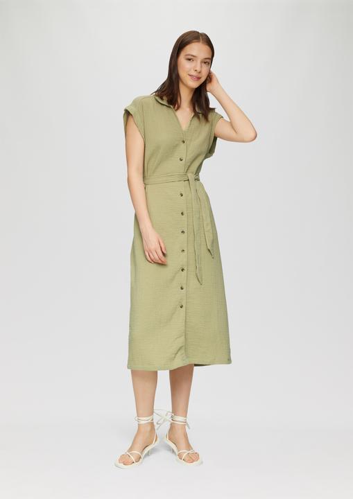 Actual product image S.Oliver Kleid Ärmelloses Hemdblusenkleid mit Bindegürtel (42)