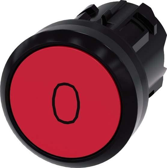 Siemens SIRIUS ACT Drucktaster Frontelement Kunststoff, rot