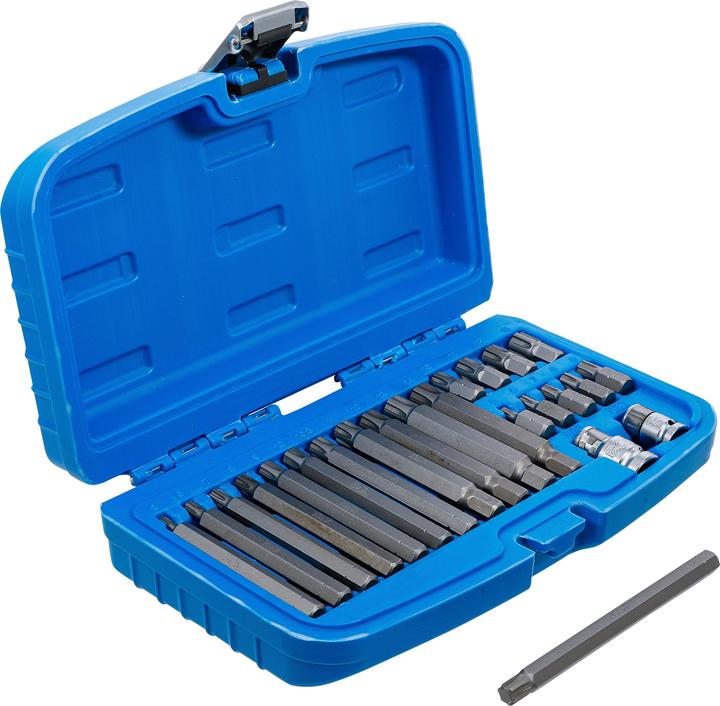 Actual product image BGS Bit Set 10 mm (3/8") hex Drive Spline (for Ribe) 22 pcs. (100 mm., 30 mm)