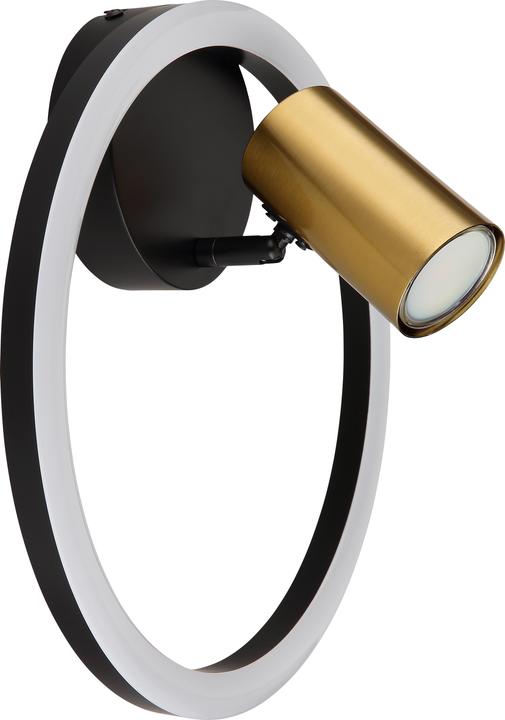 Actual product image Globo Wall lamp Marrie black LED (800 lm, GU10)