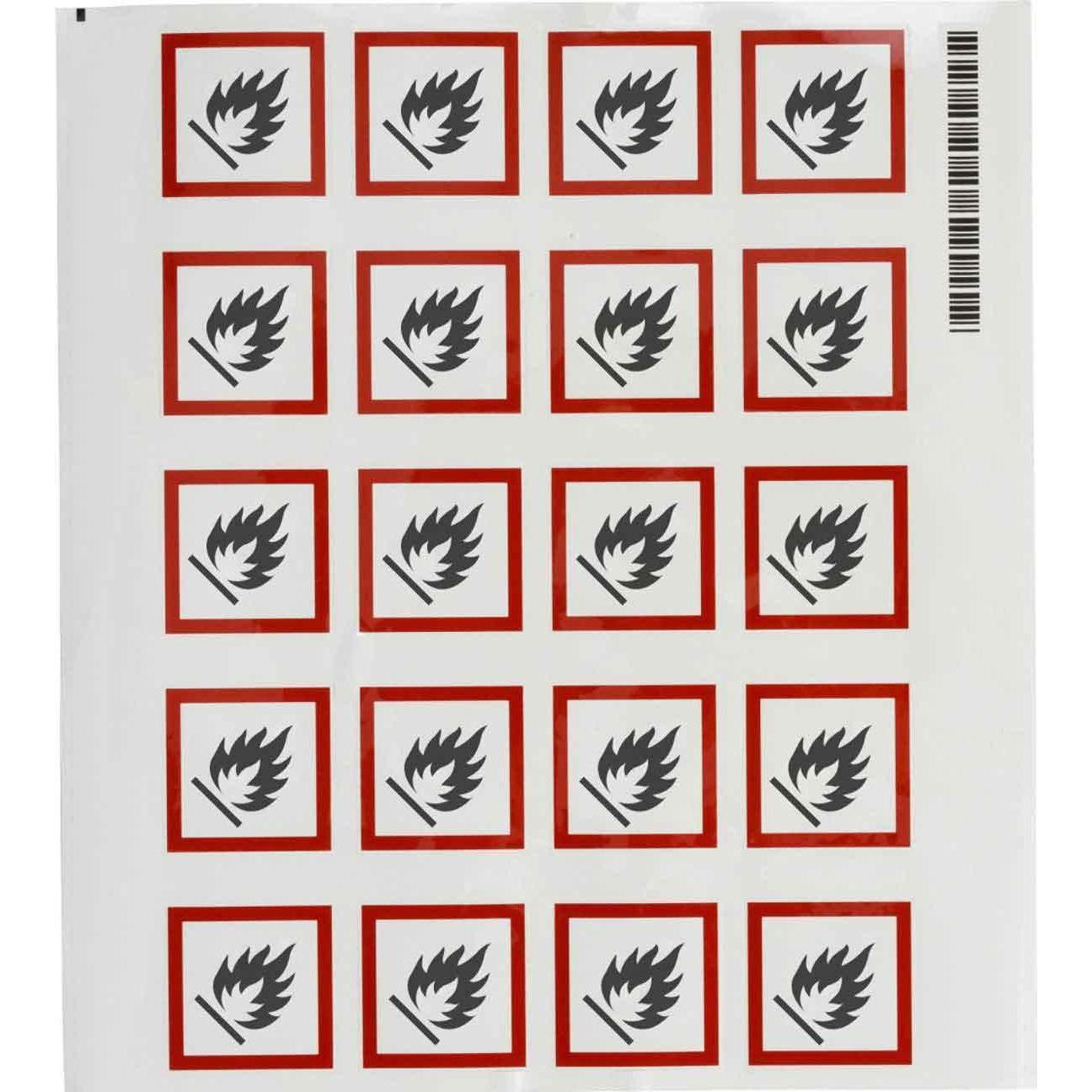 Brady GHS-Piktogramme - Entzündlich (PIC 1802-40*40-B7541-CRD)