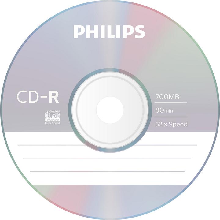 Immagine prodotto Philips 1x25 CD-R 80Min 700MB 52x SP (25 x)