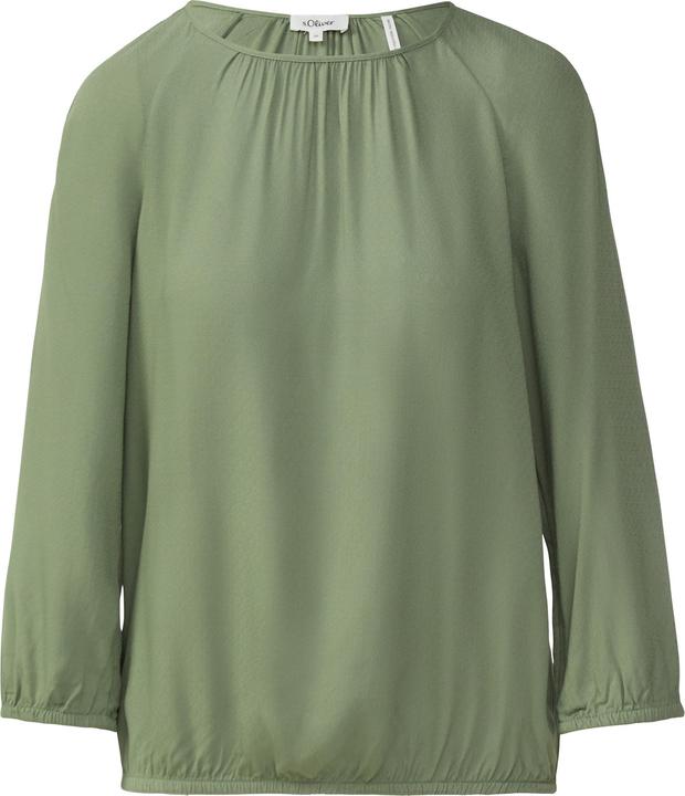 Image du produit S.Oliver Bluse Strukturierte Viskose-Bluse mit Raff-Details (44)