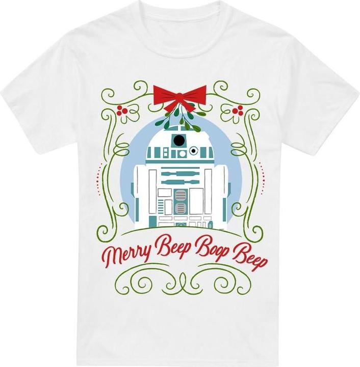 Produktbild Star Wars Merry Beep Boop Beep TShirt weihnachtliches Design (XL)