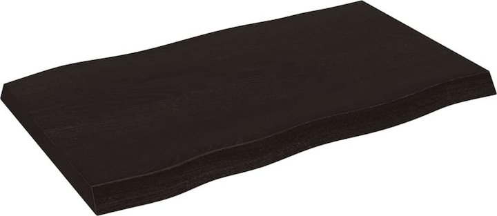 Actual product image VidaXL Tischplatte 100x60x6 cm Massivholz Eiche Behandelt (100 x 60 x 6 cm)