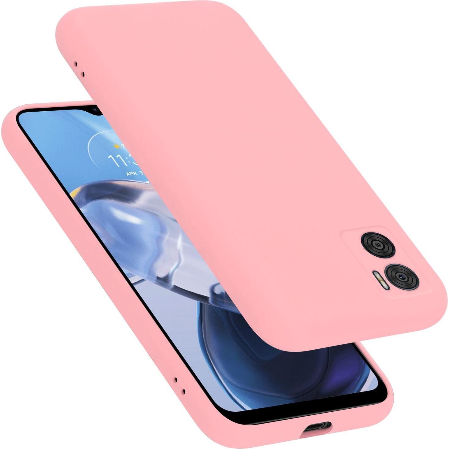 Cadorabo TPU Hülle für Motorola MOTO E22 / E22i Liquid (Motorola Moto E22, Motorola Moto E22i), Smartphone Hülle, Rosa
