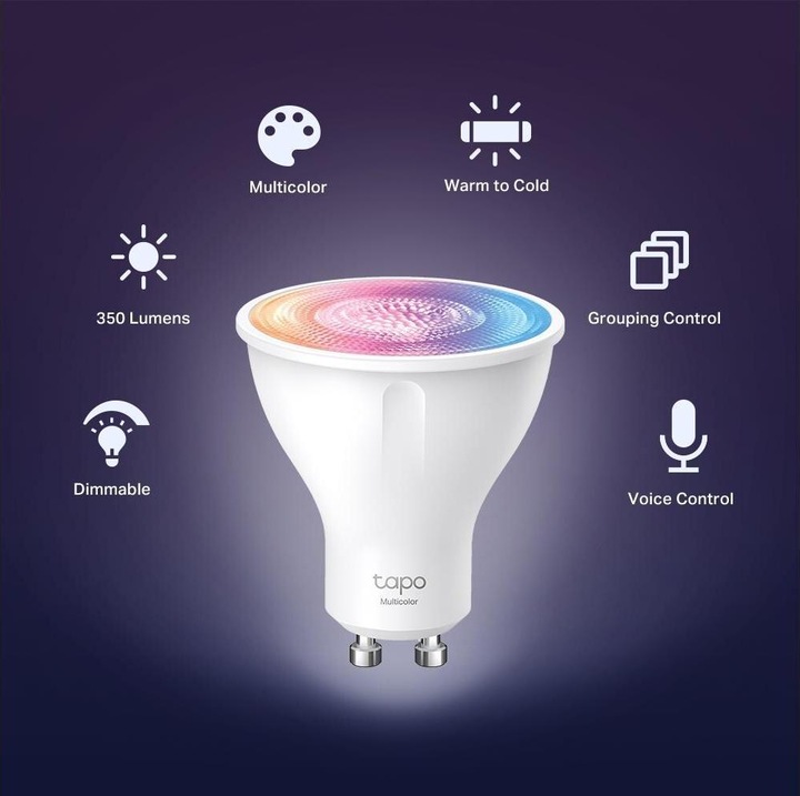 Produktbild TP-Link Tapo (GU10, 3.70 W, 350 lm, 2 x, E)
