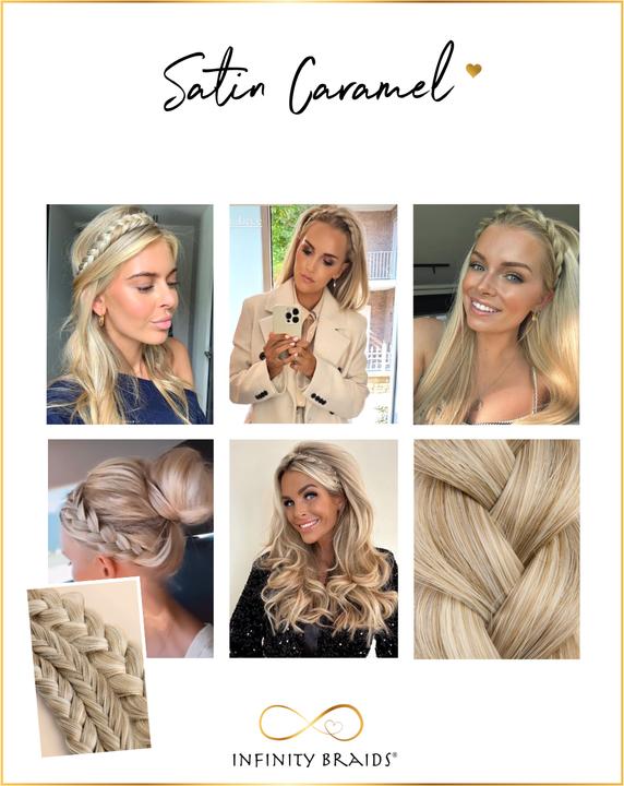Actual product image Infinity Braids Messy Braid Viènne Satin Caramel (Butterscotch)