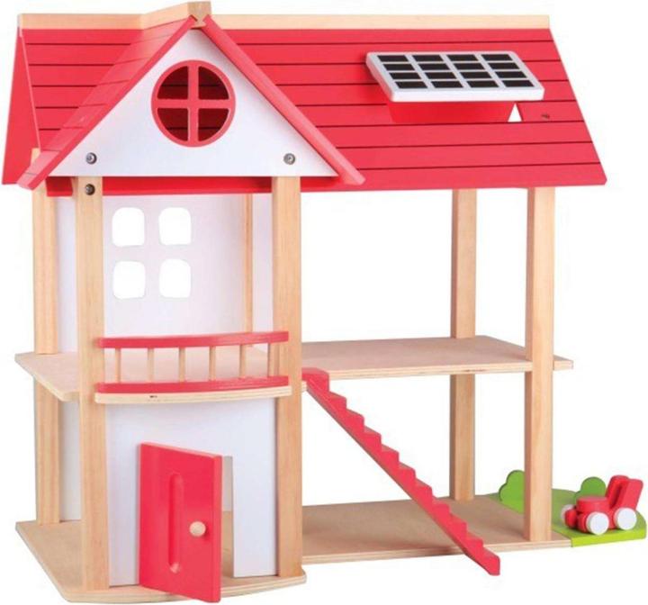 Produktbild Beeboo Puppenhaus Eco Villa Spielzeughaus aus Holz unmöbliert