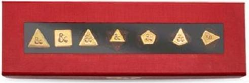 Actual product image Ultra Pro D&D 50th Anniversary 7RPG Heavy Metal Dice REM38500