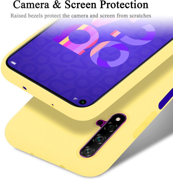 Actual product image Cadorabo TPU Liquid Silicone Case Cover (TCL 20S, K20, Huawei Nova 5T)