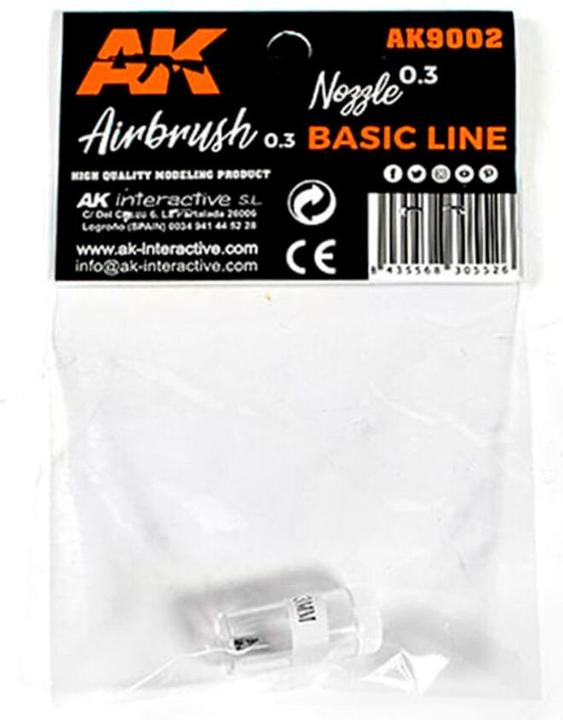 Actual product image AK Interactive 0.3 Nozzle (Airbrush Basic Line 0.3)