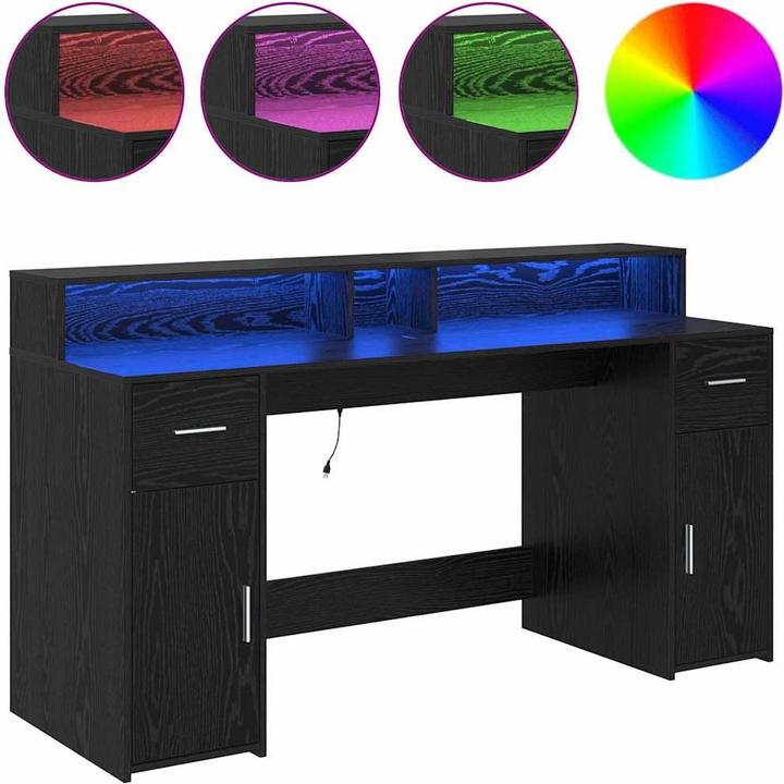 Image du produit vidaXL LED Schreibtisch (160 x 55 x 91 cm)