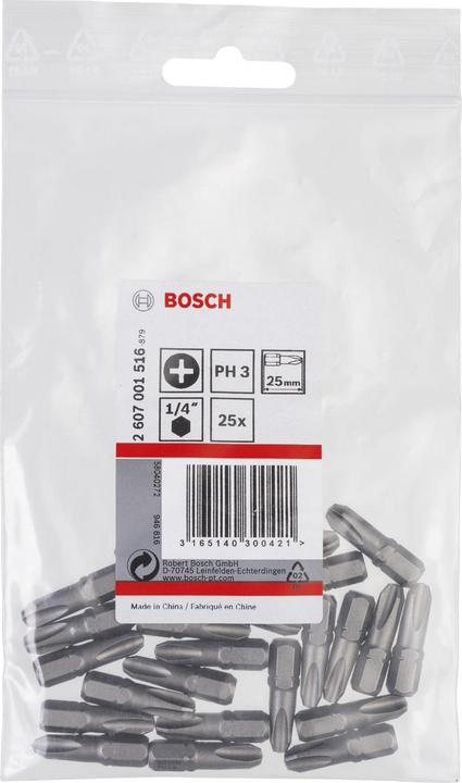 Productafbeelding Bosch Professional Zubehör Dwarsliggende bit PH 3 Accessor (Cross Phillips PH)